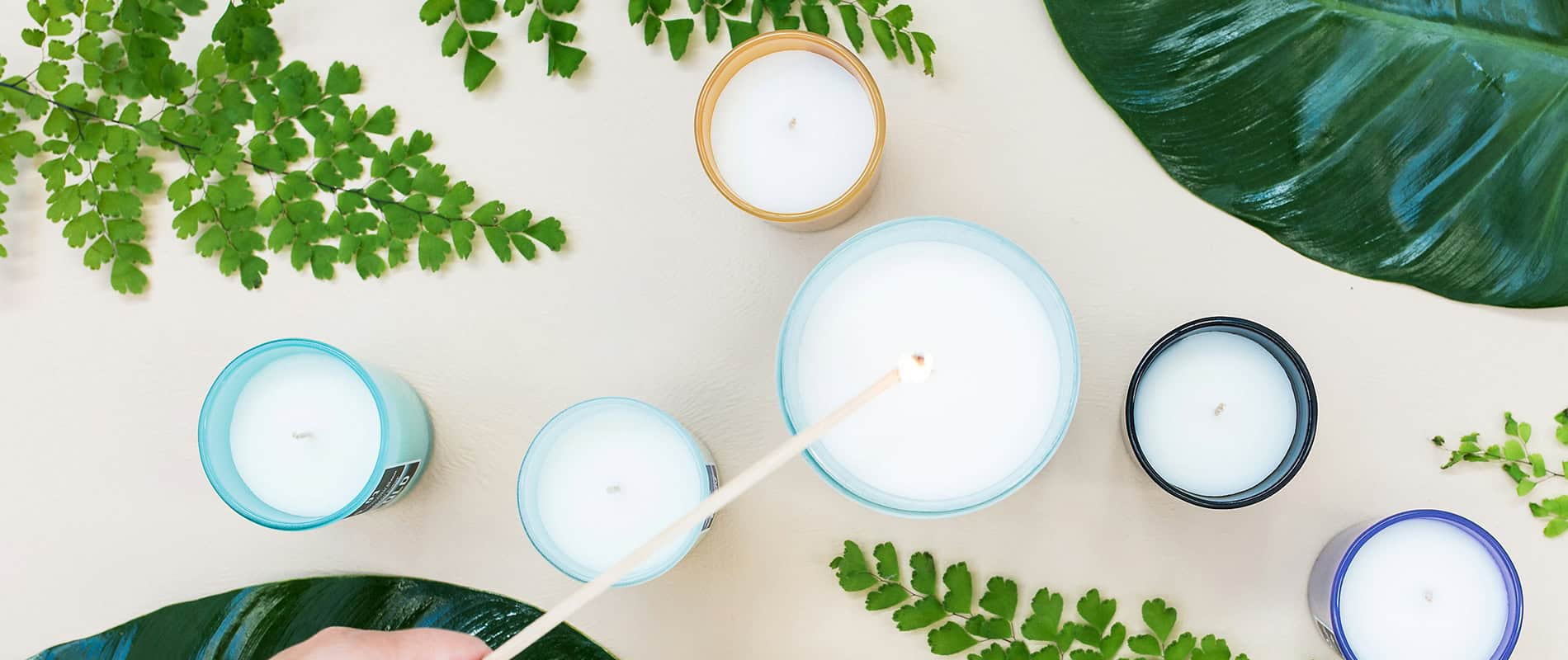 Bespoke home garden theme candles