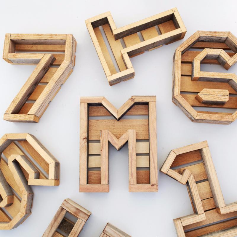 Letter Redwood Kit Small